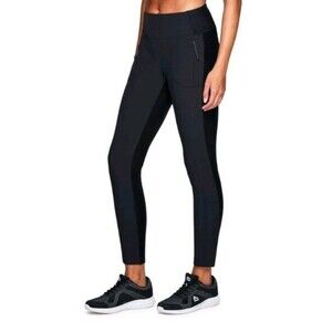 Avalanche Black Hiking Active Cropped Jogger Pants sz M Zip Pocket Athleisure